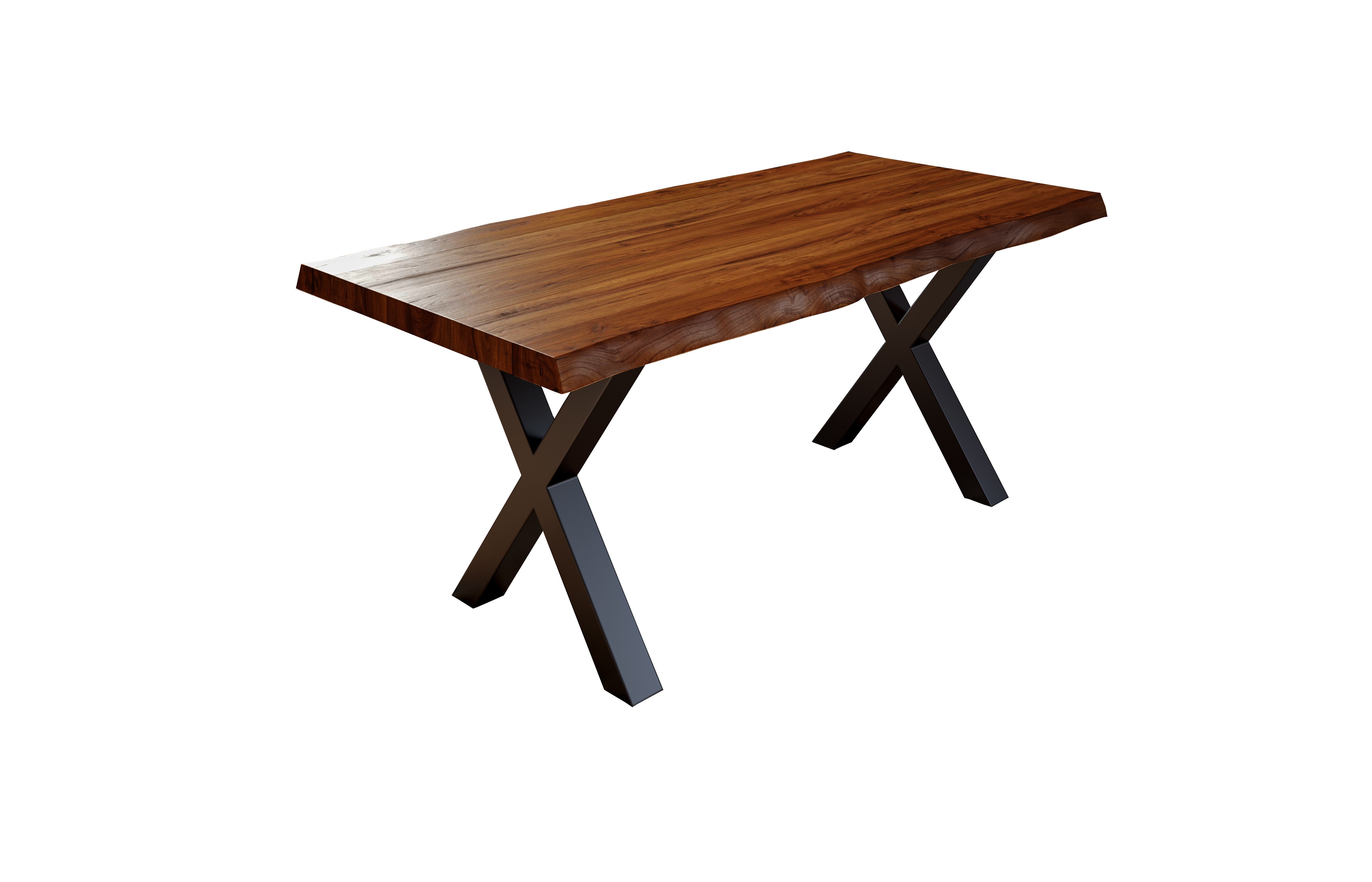 #nussbaumfarben #220x100 #x-gestellschwarz