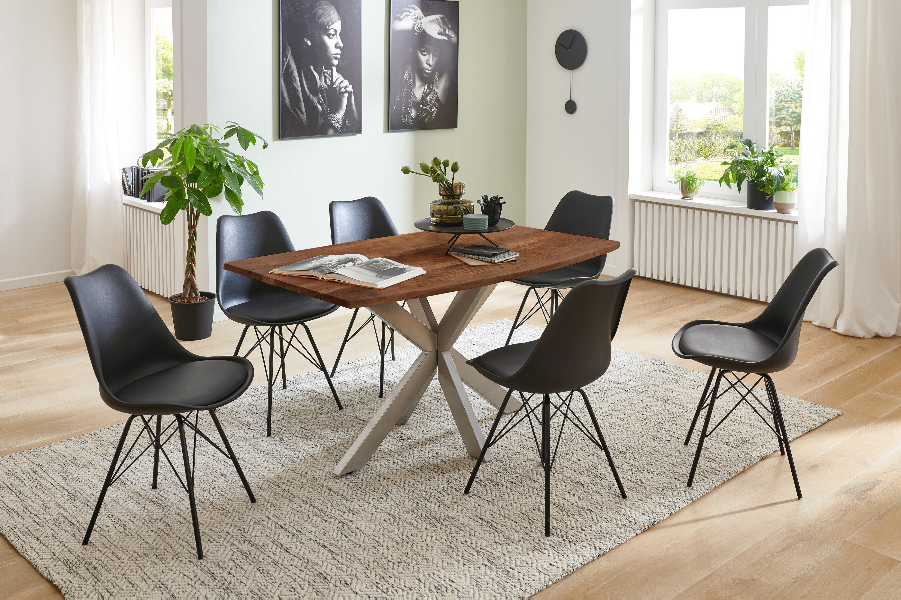 #nussbaumfarben #160x85 #spider-gestellsilber