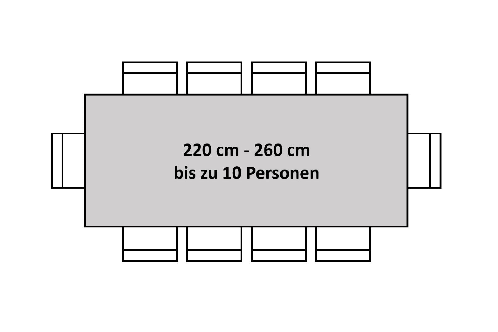 #naturfarben #260x100 #u-gestellschwarz
