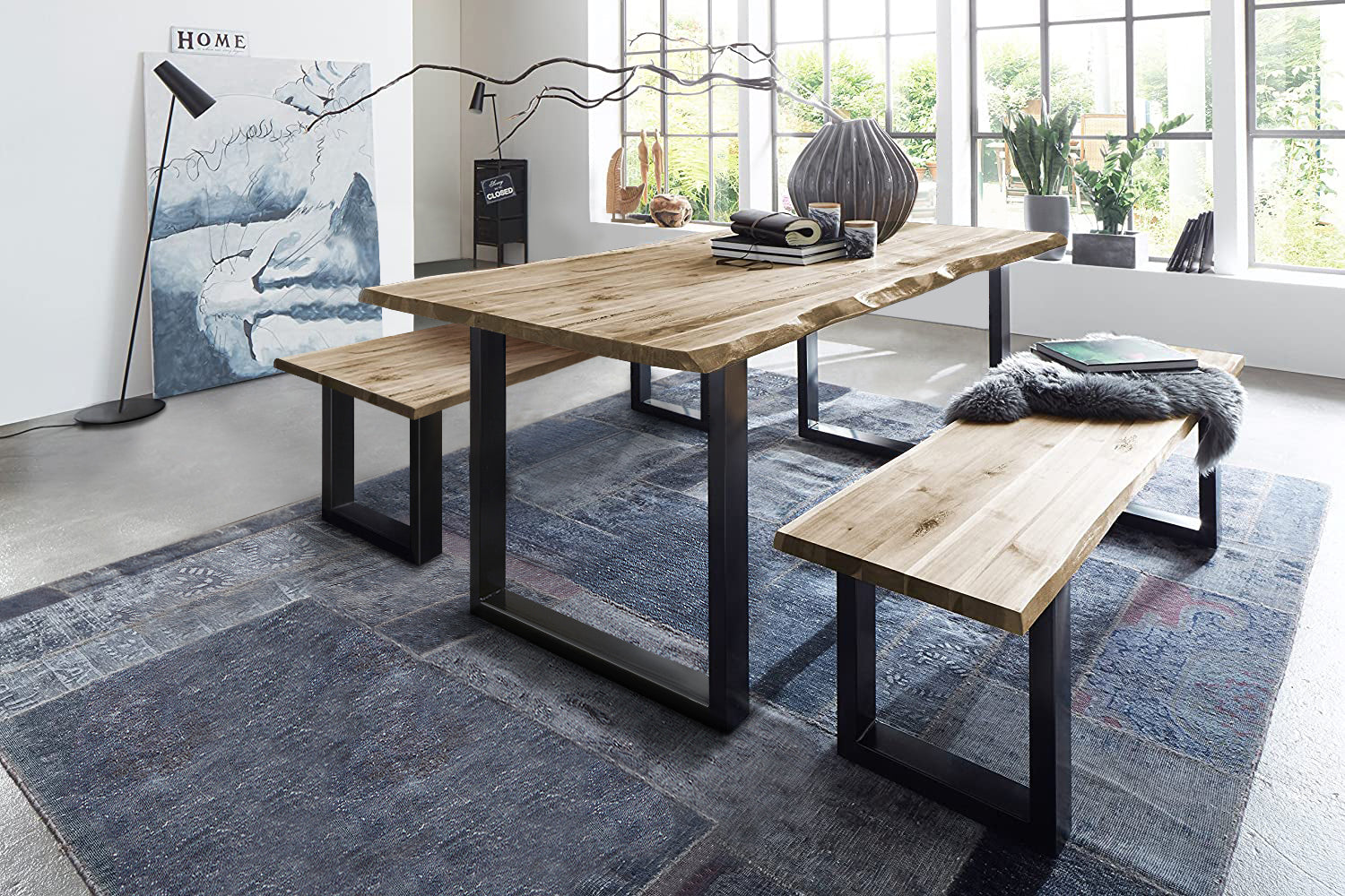 #naturfarben #140x80 #u-gestellschwarz