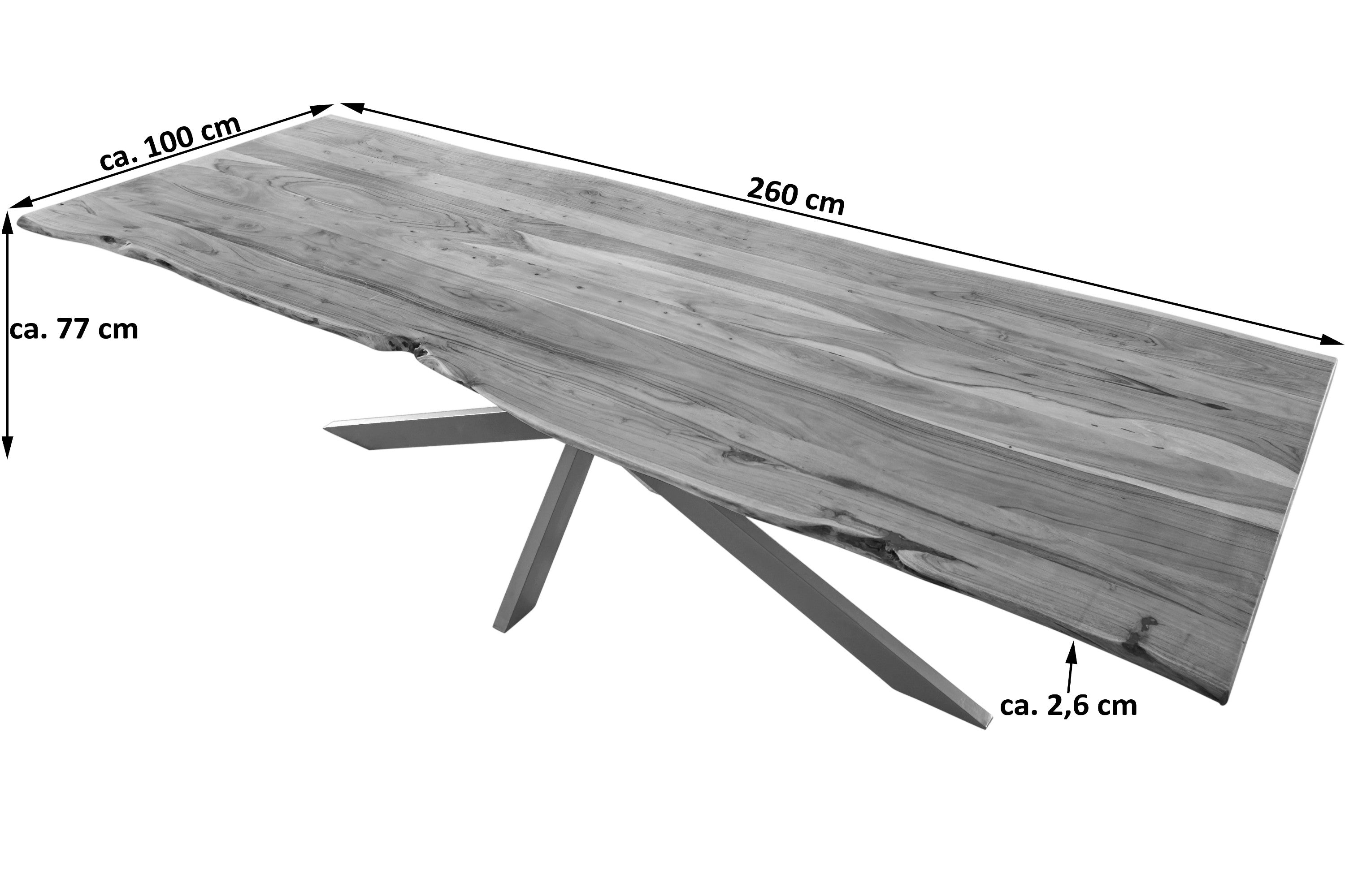 #naturfarben #260x100 #spider-gestellsilber