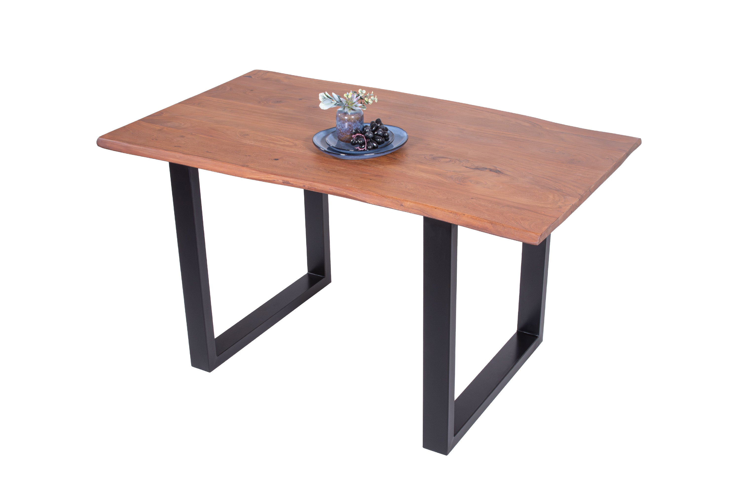 #nussbaumfarben #140x80 #u-gestellschwarz