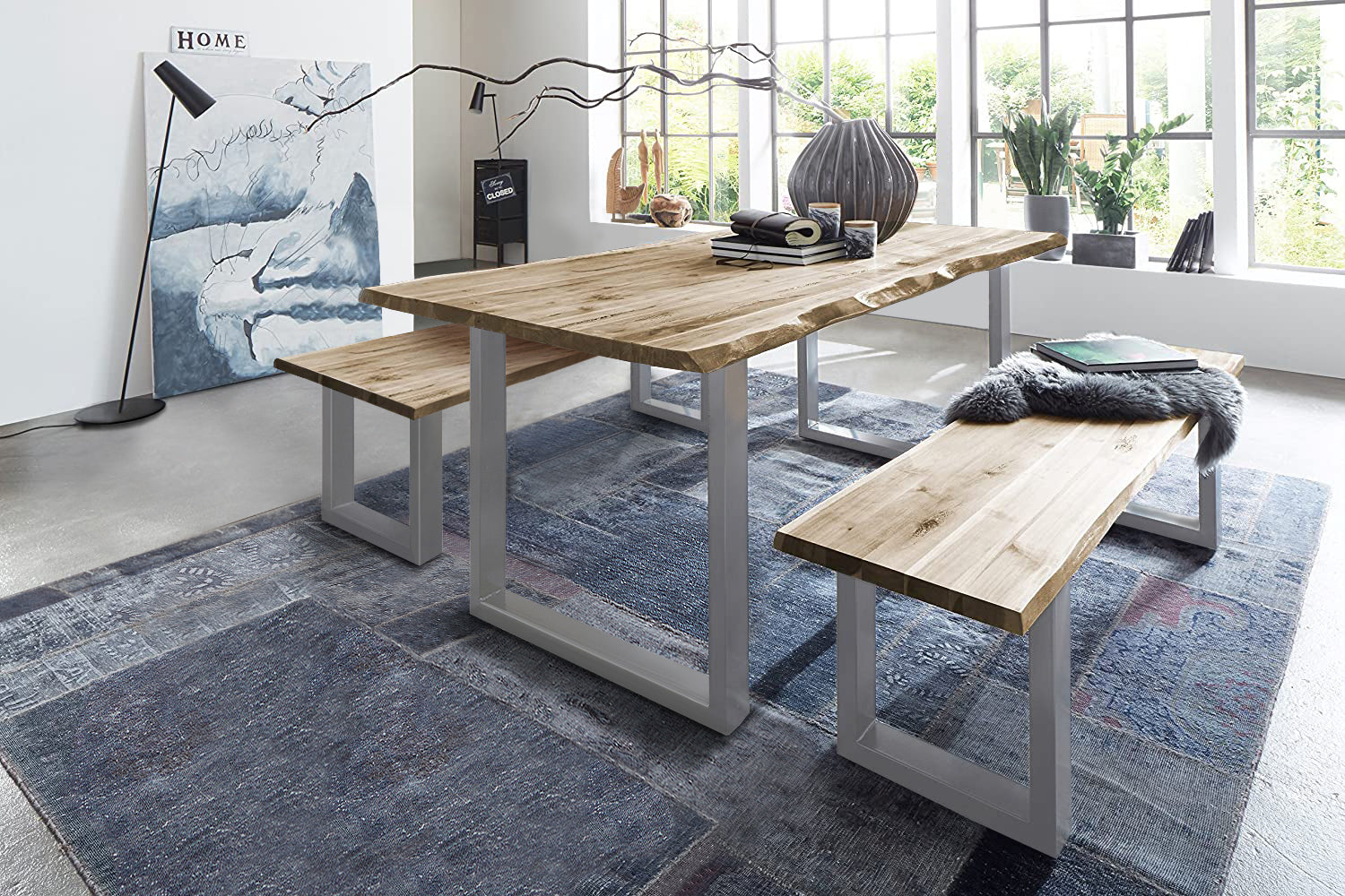 #naturfarben #160x85 #u-gestellsilber