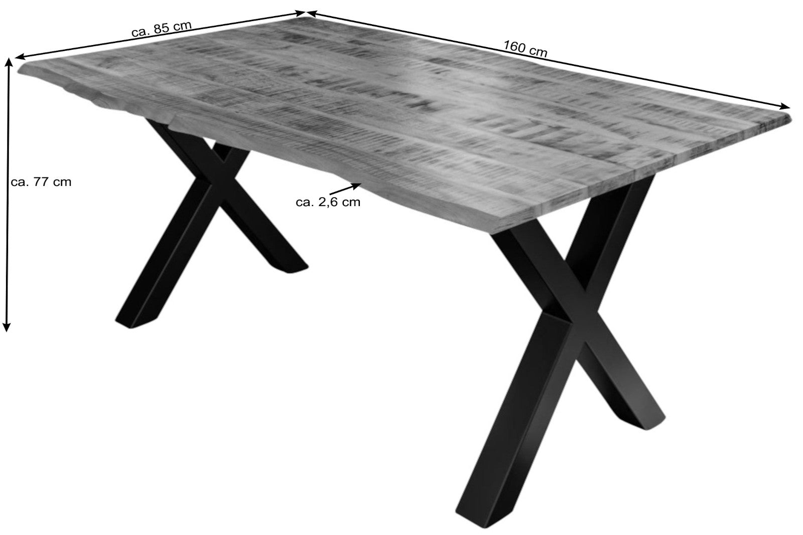 #160x85 #x-gestellschwarz