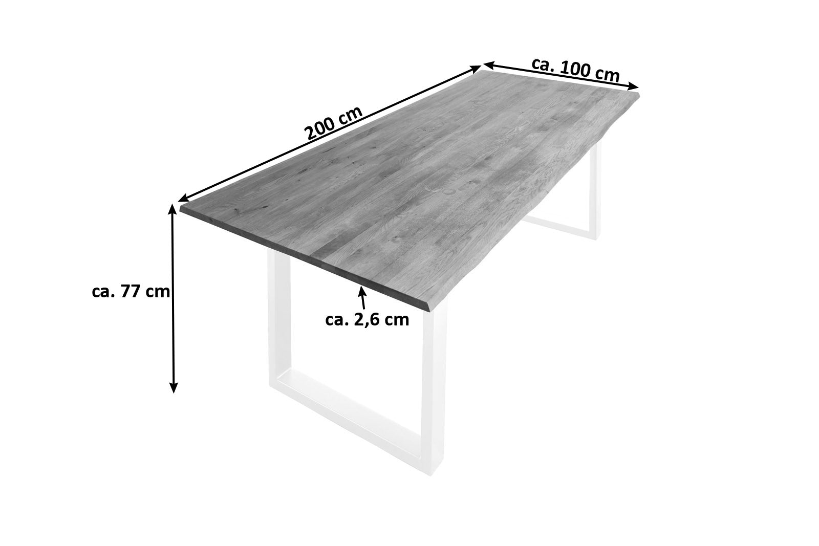 #200x100 #u-gestellweiß