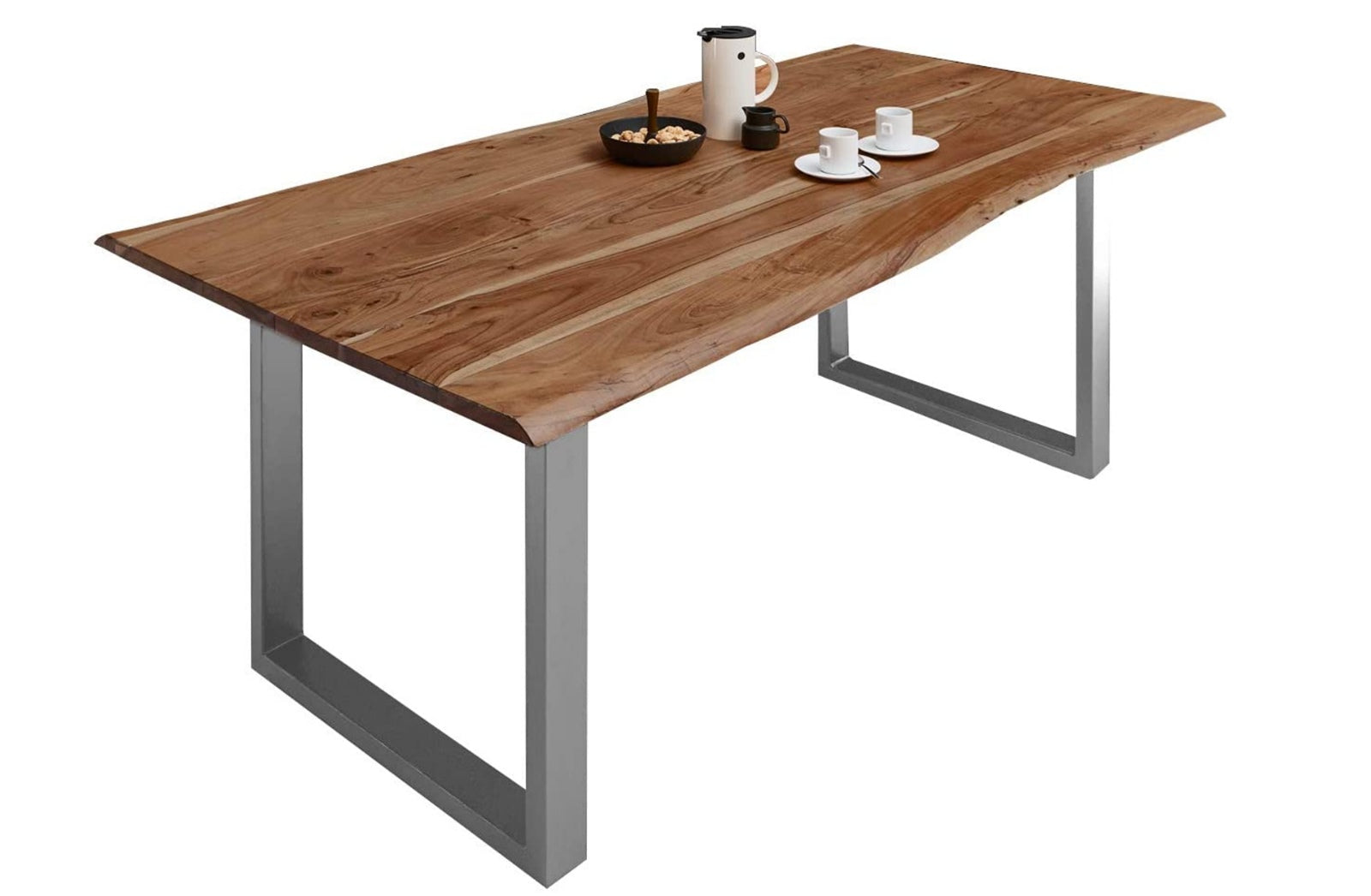 #naturfarben #200x100 #u-gestellsilber