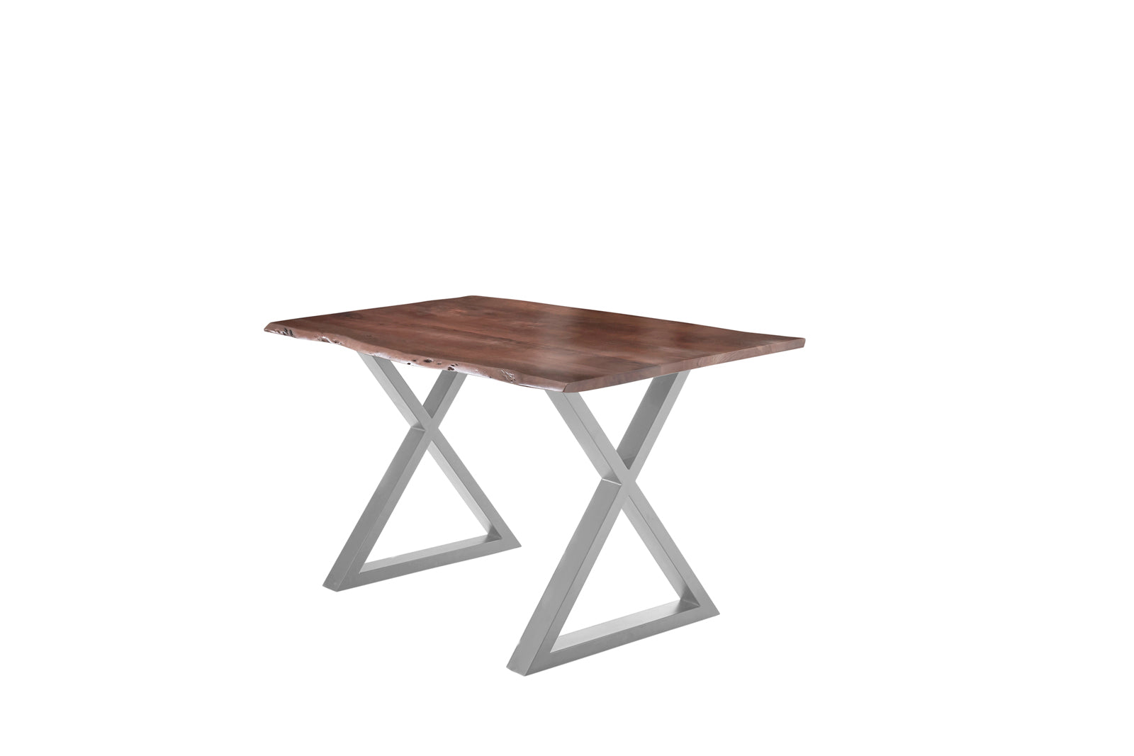 #nussbaumfarben #180x90 #x-gestellsilber
