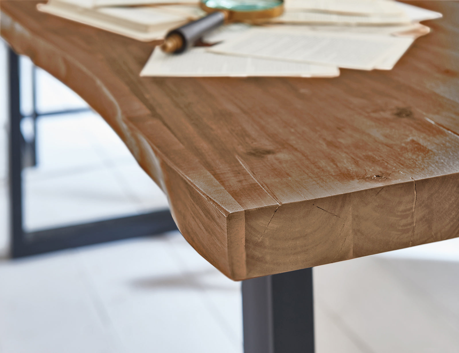 #naturfarben #260x100 #u-gestellschwarz