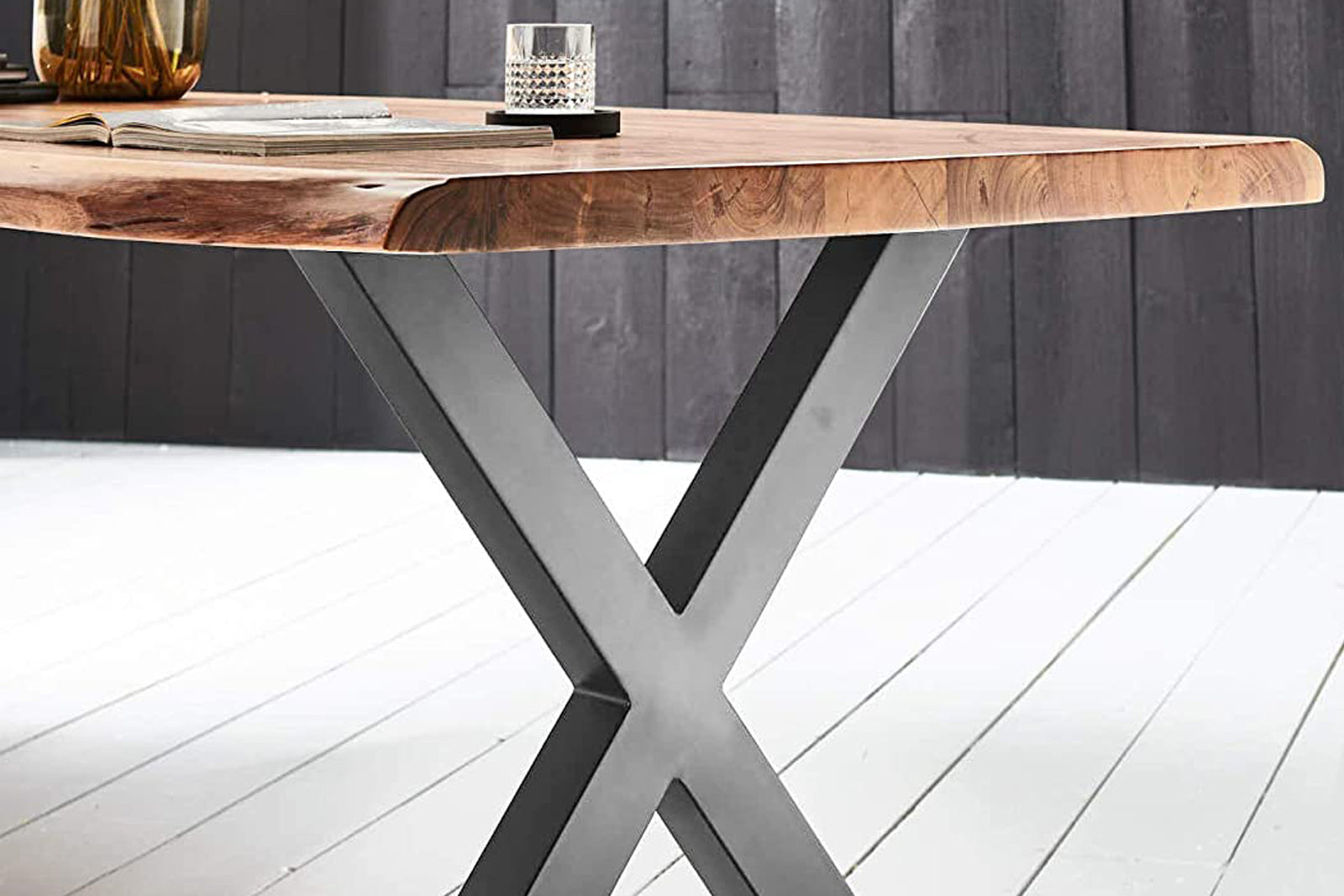 #naturfarben #220x100 #x-gestellsilber
