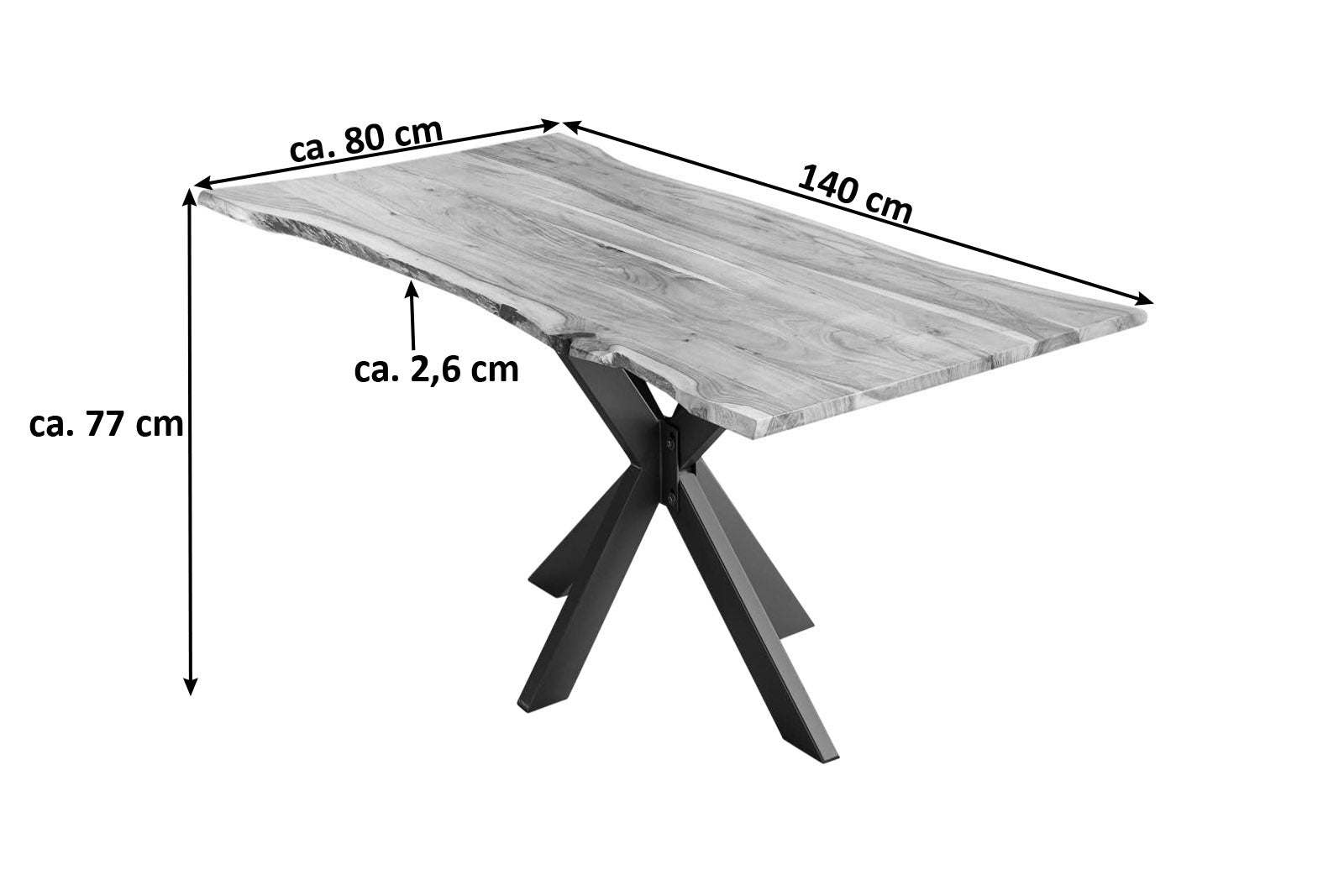 #naturfarben #140x80 #spider-gestellschwarz