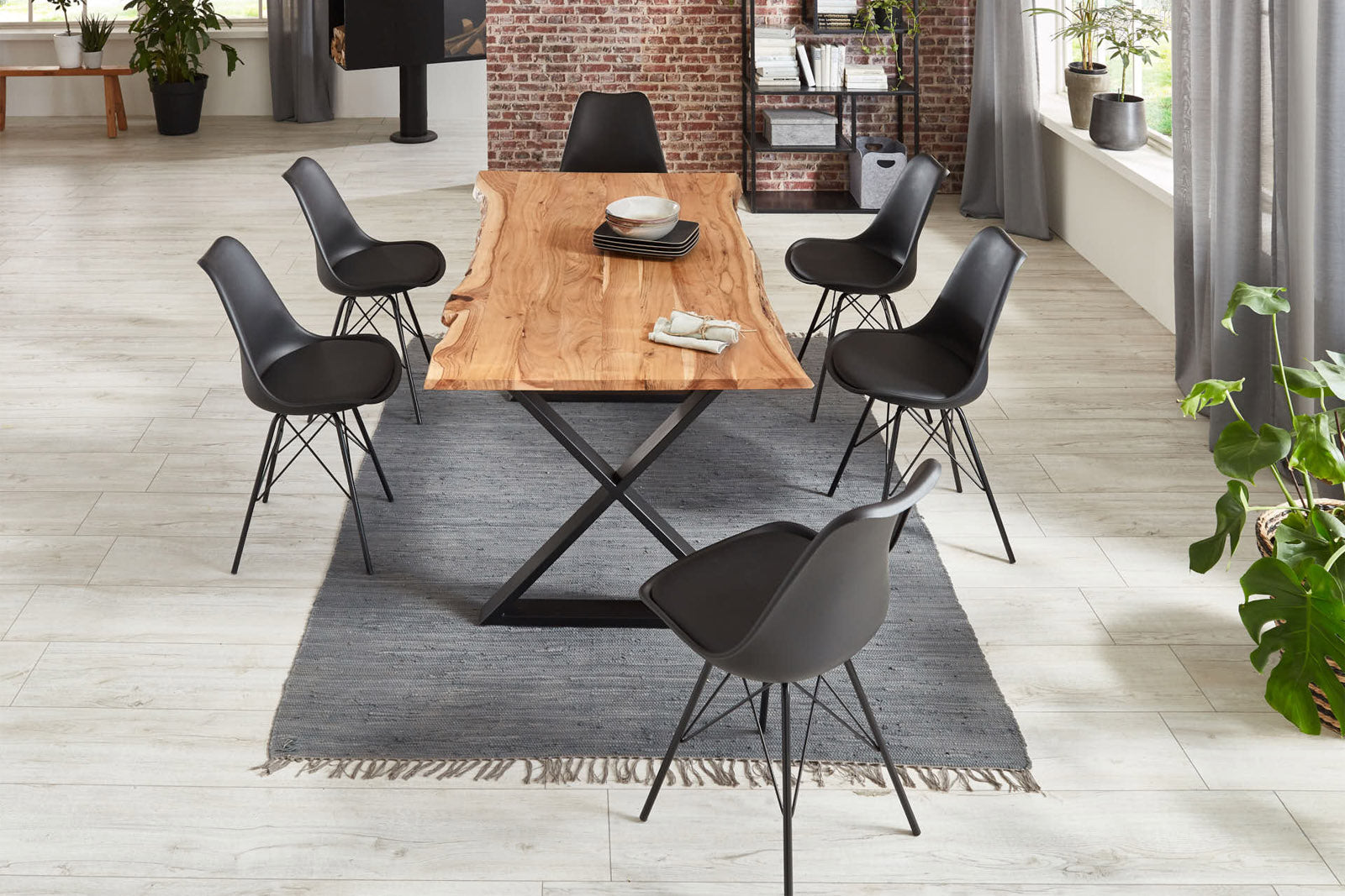 #naturfarben #220x100 #x-gestellschwarz