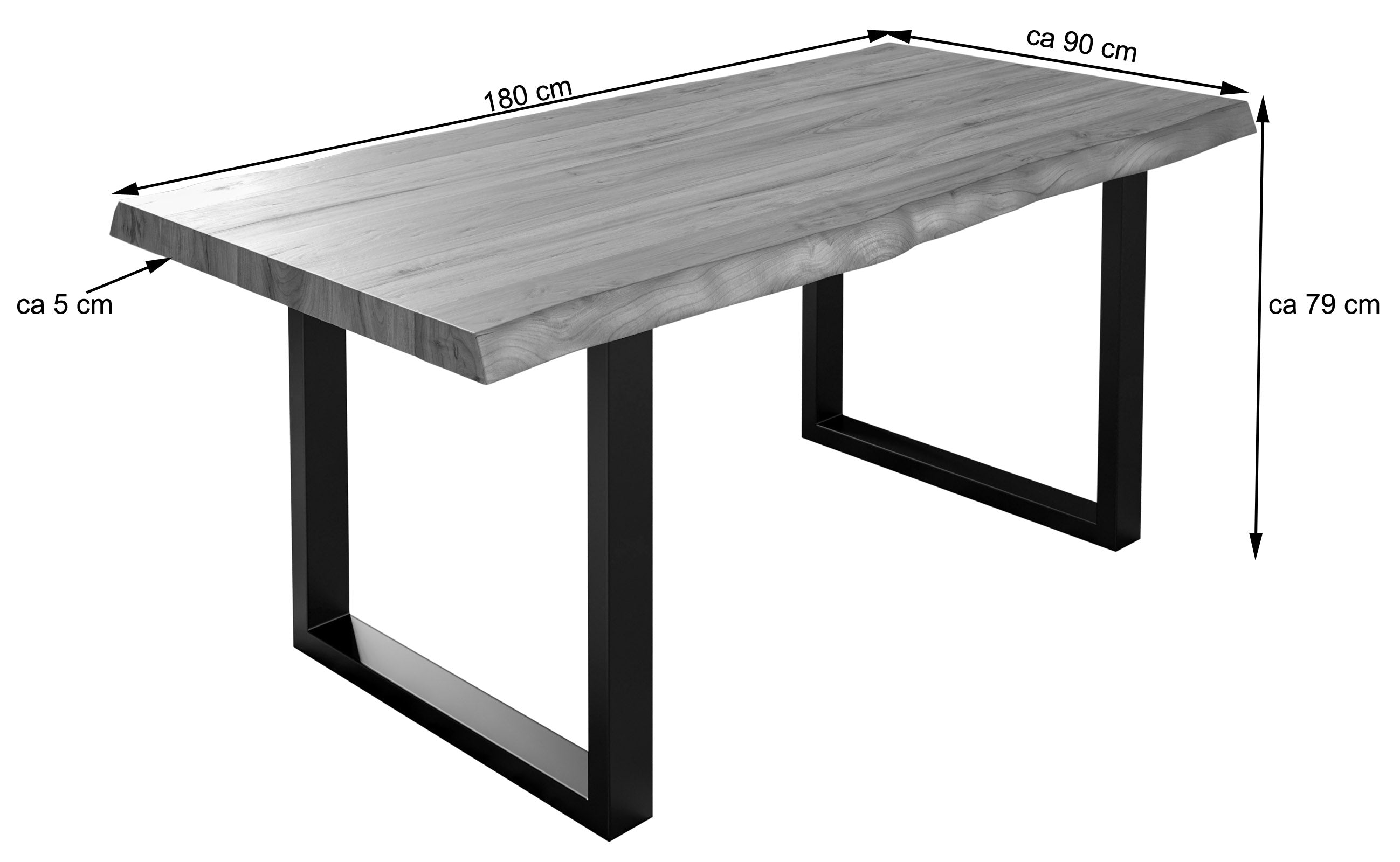 #naturfarben #180x90 #u-gestelledelstahl