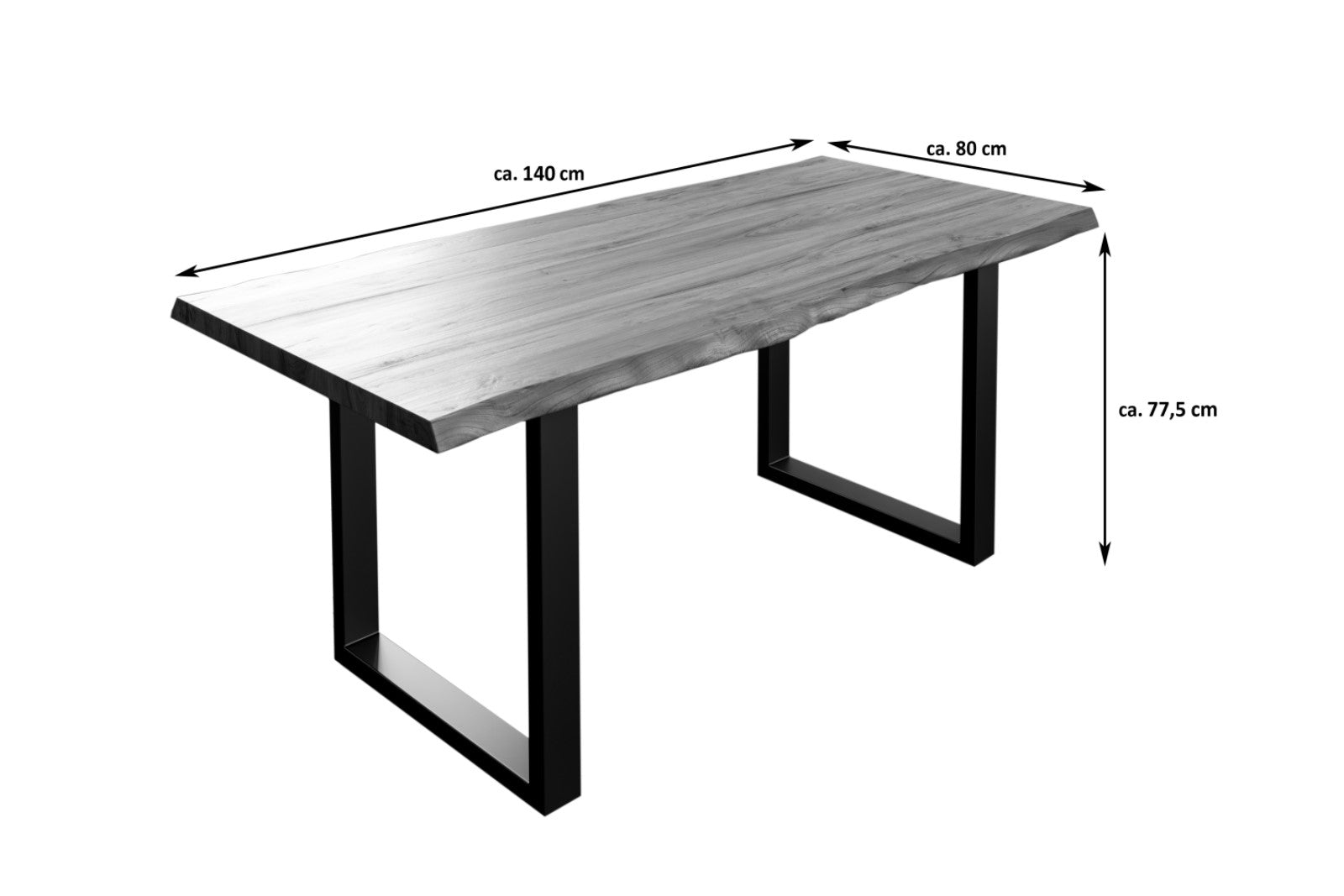 #naturfarben #140x80 #u-gestellschwarz
