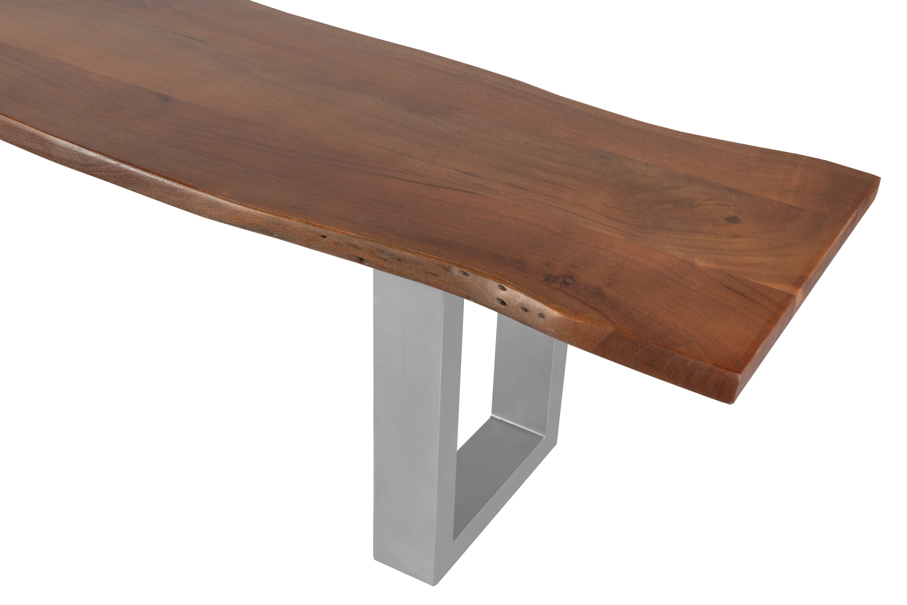 #nussbaumfarben #220cm #u-gestellsilber
