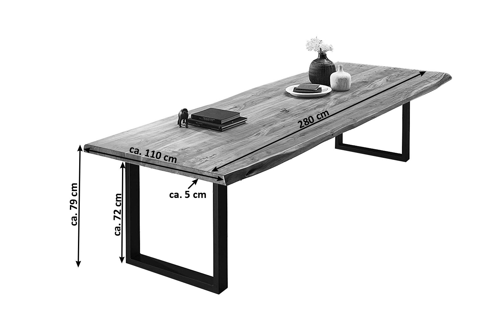 #naturfarben #280x110 #u-gestellschwarz