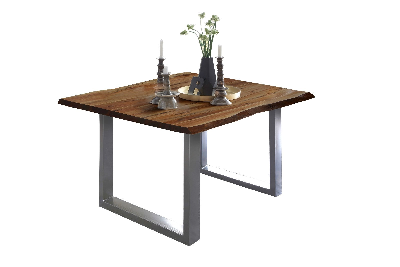 #nussbaumfarben #80x80 #u-gestellsilber