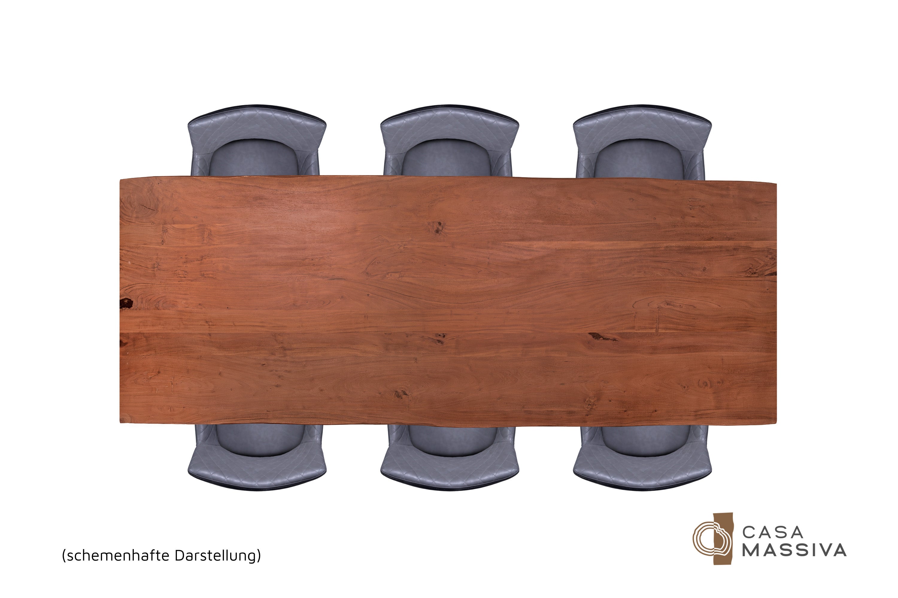#nussbaumfarben #260x100 #u-gestellsilber