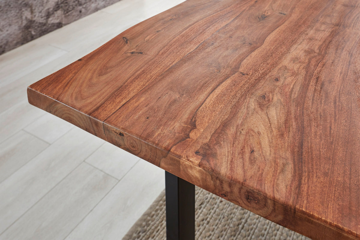 #teakfarben #180x90 #u-gestellschwarz