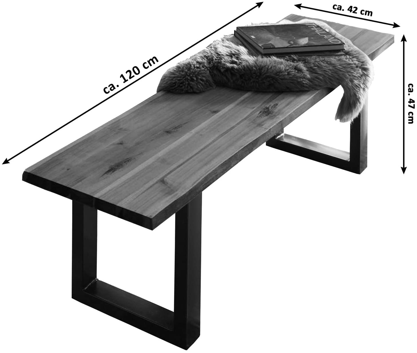 #nussbaumfarben #120x80 #u-gestellschwarz
