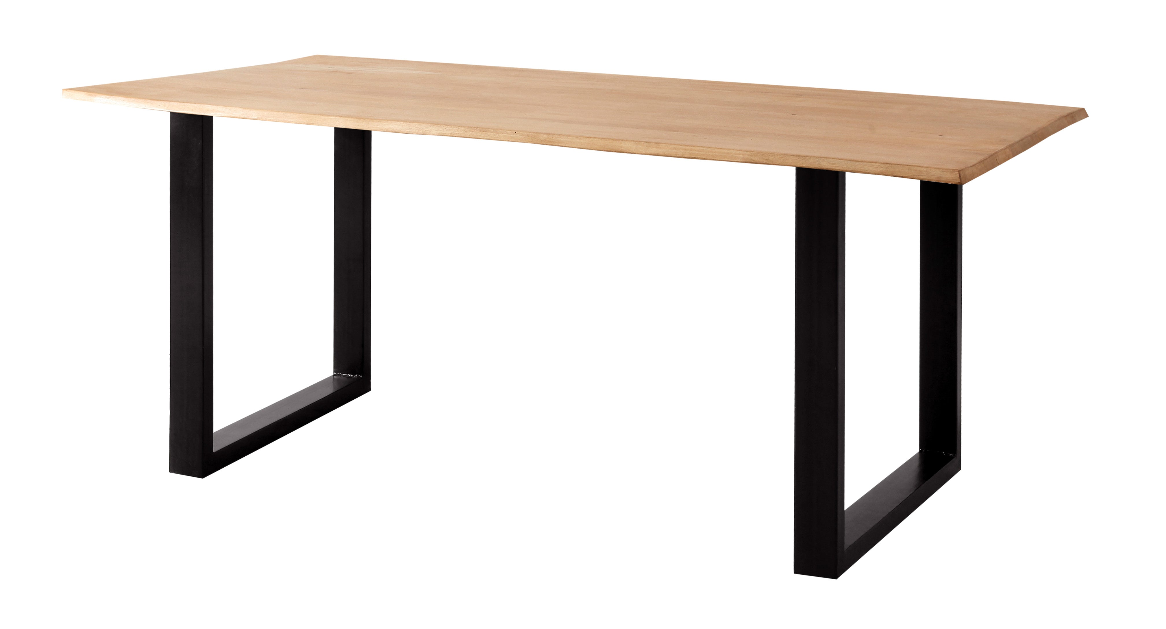 #rubberwoodnaturfarben #220x100 #u-gestellschwarz