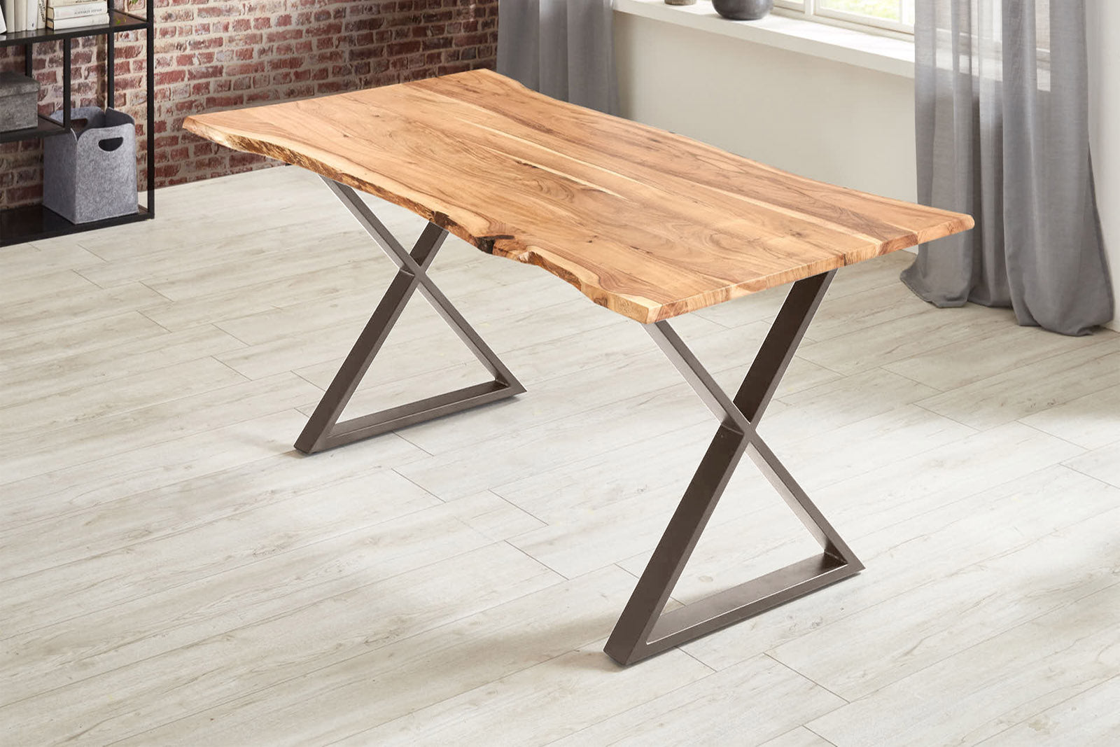 #naturfarben #280x100 #x-gestelledelstahl
