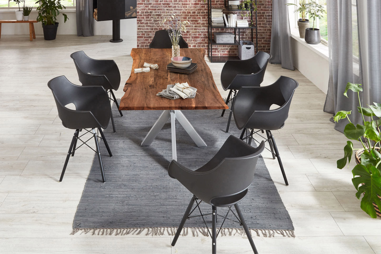 #nussbaumfarben #280x100 #spider-gestellsilber