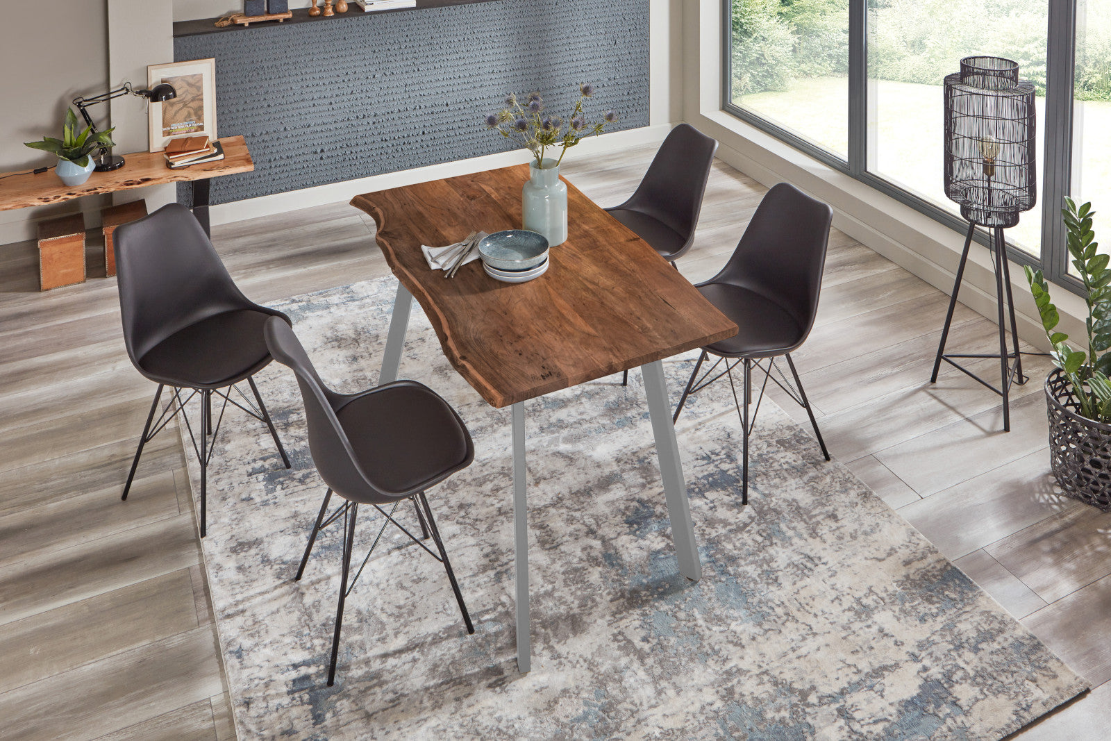 #nussbaumfarben #140x80 #vierfuß-gestellsilber