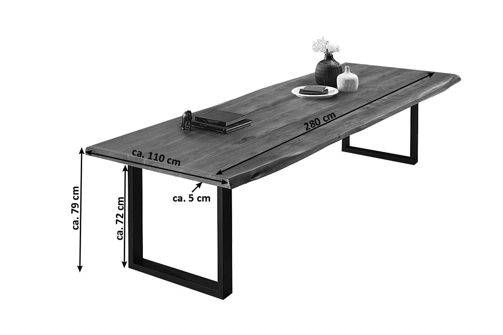 #nussbaumfarben #280x110 #u-gestellschwarz