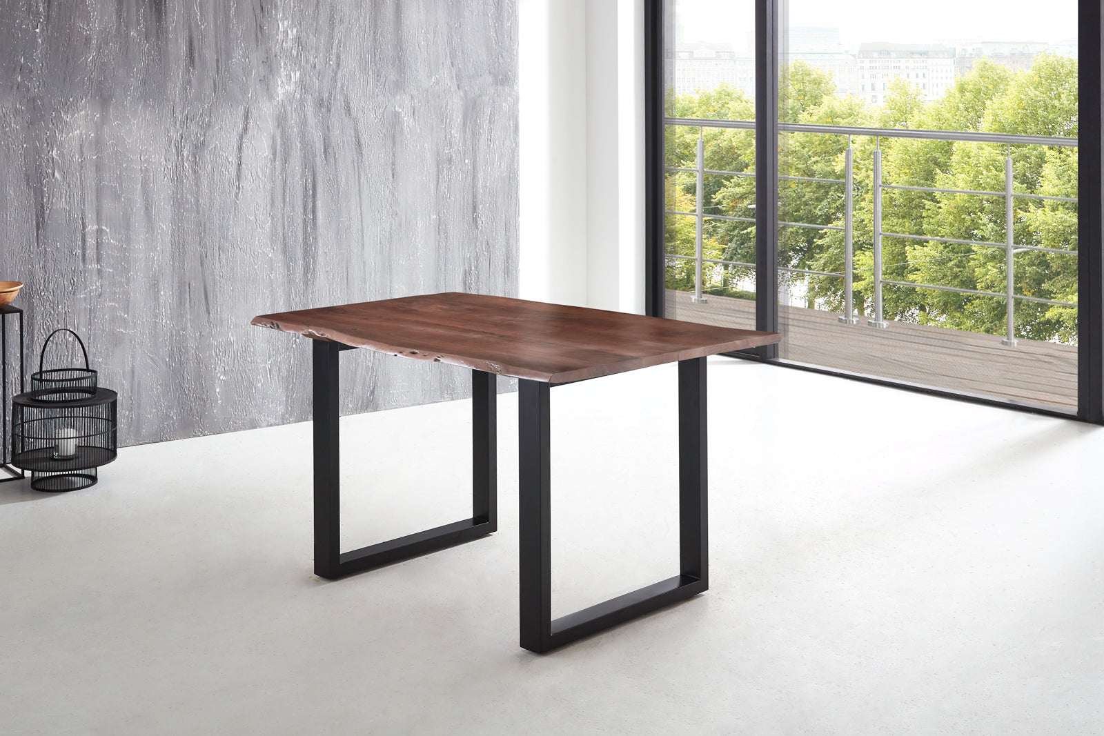 #nussbaumfarben #160x85 #u-gestellschwarz