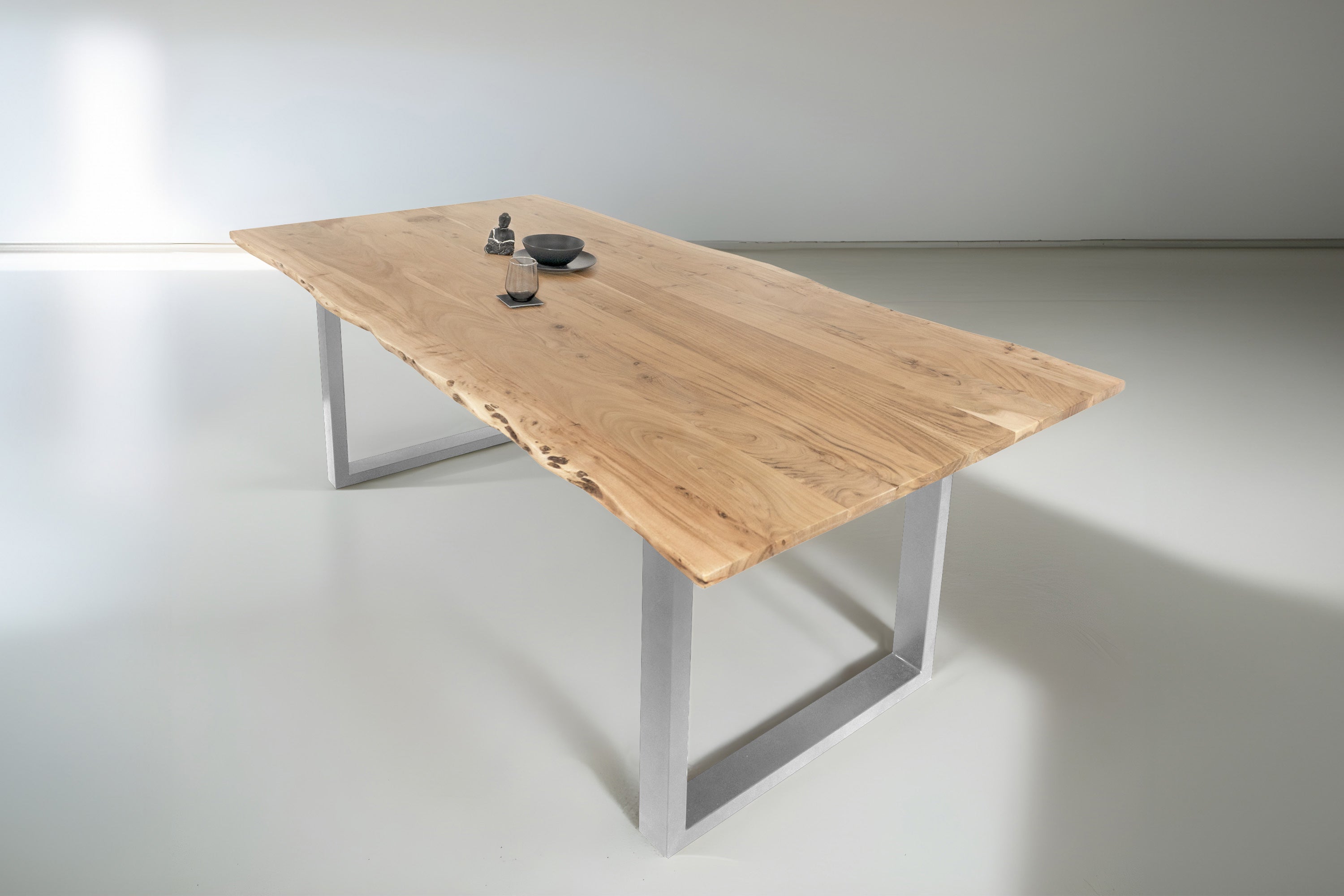 #naturfarben #220x100 #u-gestellsilber