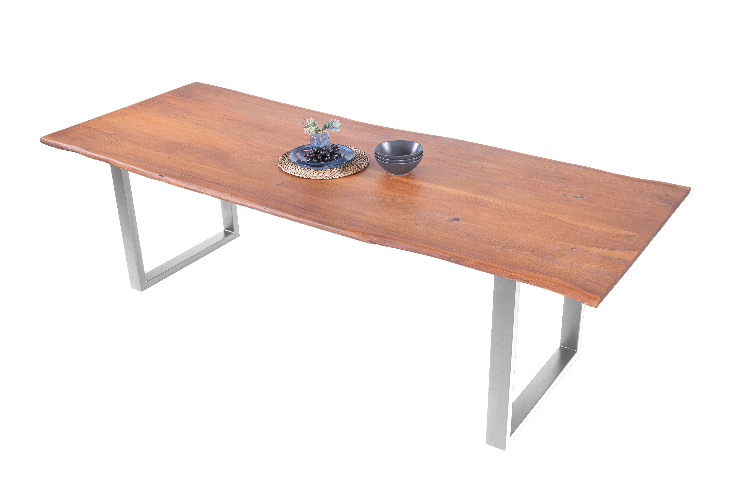 #nussbaumfarben #260x100 #u-gestellsilber