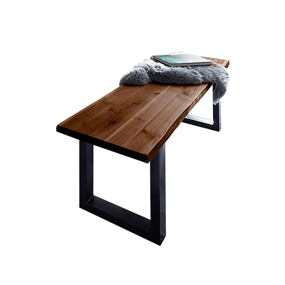#nussbaumfarben #140x80 #u-gestellschwarz