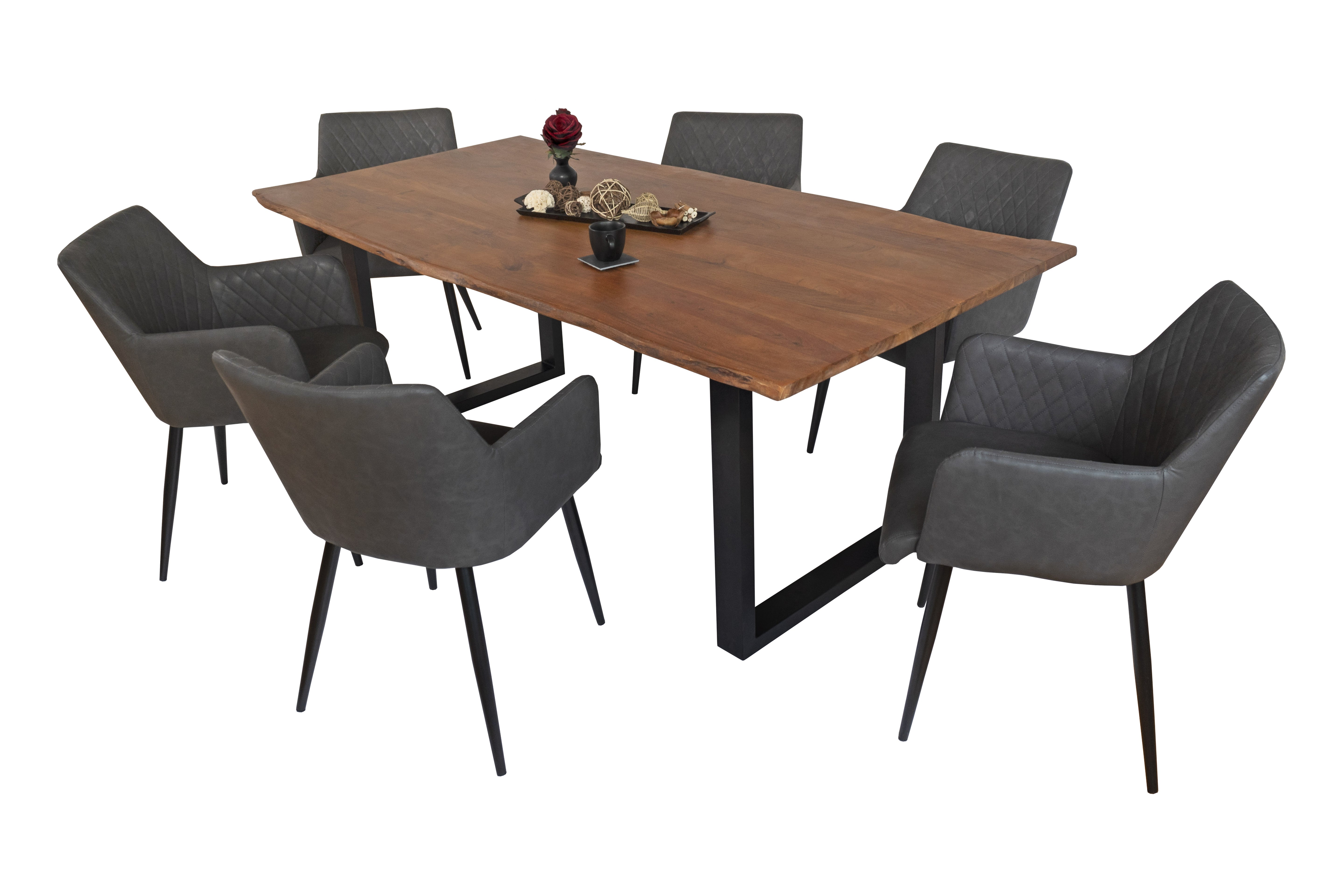 #nussbaumfarben #220x100 #u-gestellschwarz