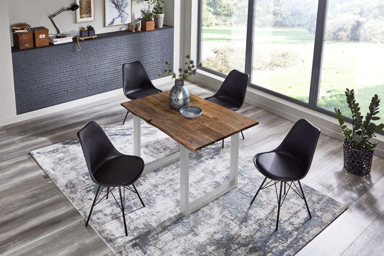 #nussbaumfarben #100x70 #u-gestellsilber