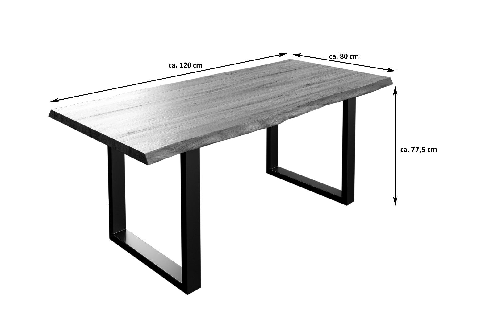 #nussbaumfarben #120x80 #u-gestellsilber
