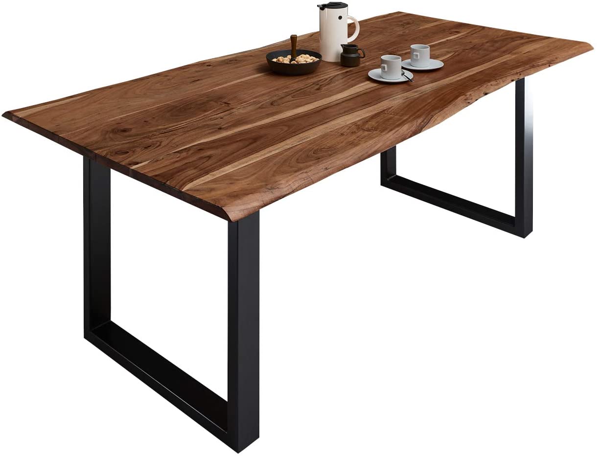 #nussbaumfarben #180x90 #u-gestellschwarz