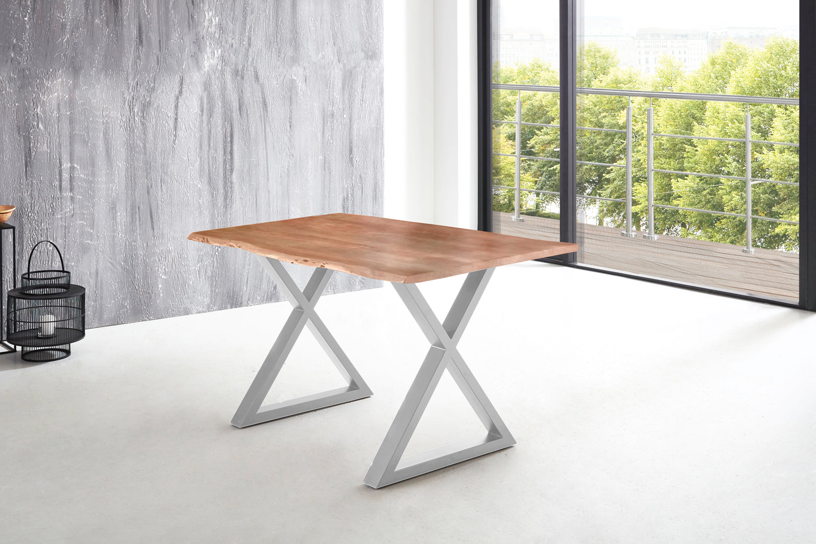 #naturfarben #140x80 #x-gestellsilber