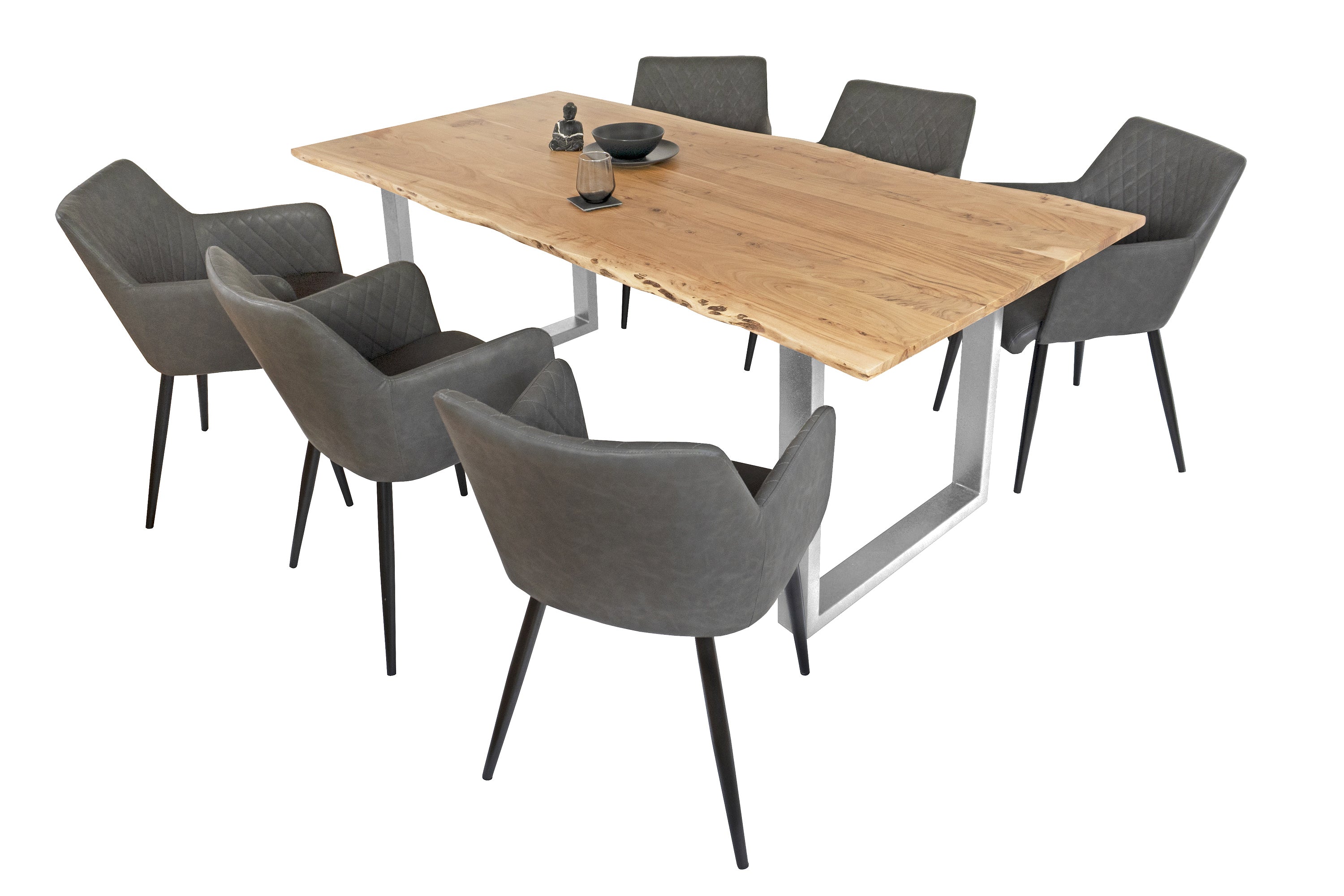 #naturfarben #220x100 #u-gestellsilber