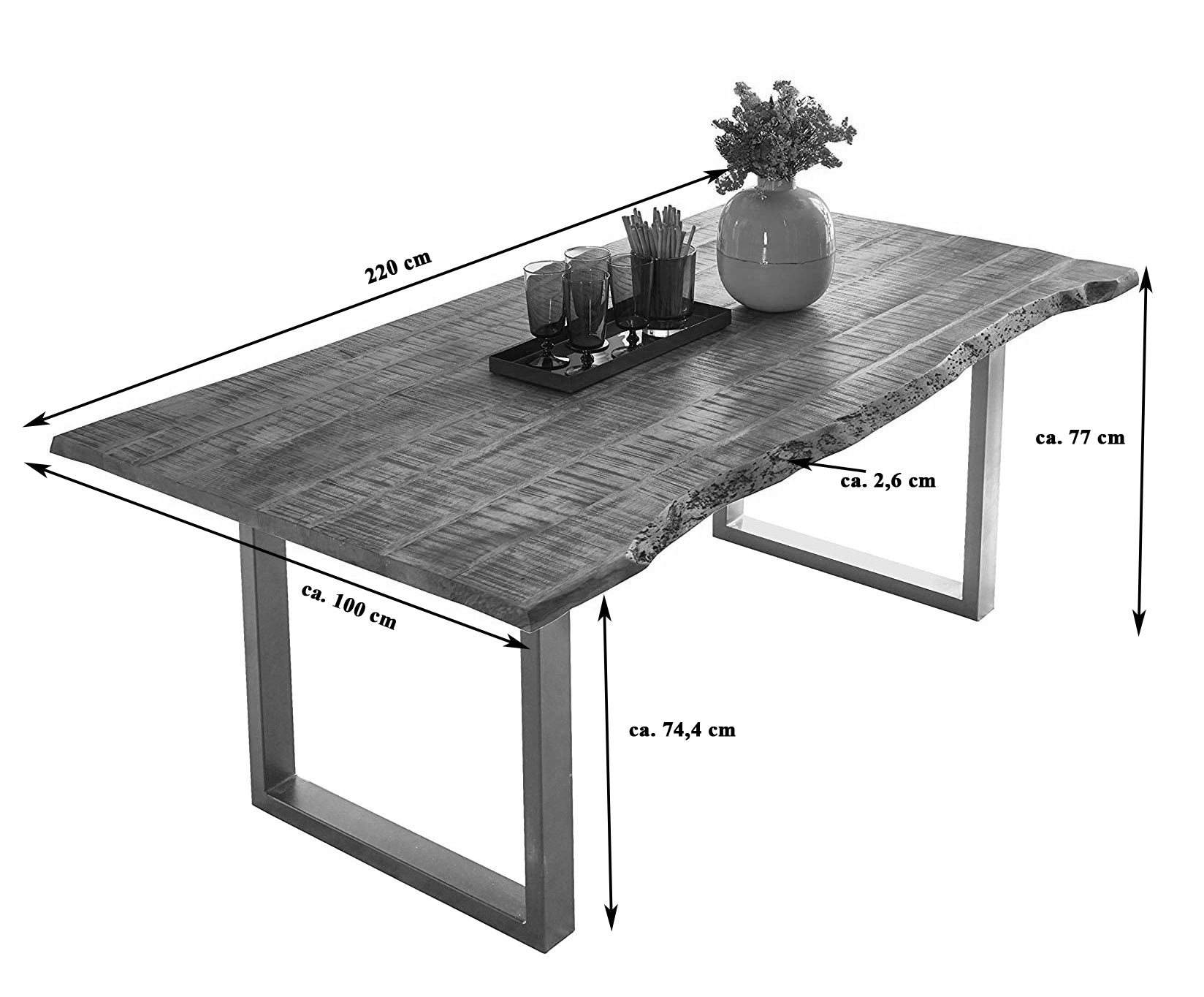 #220x100 #u-gestellschwarz