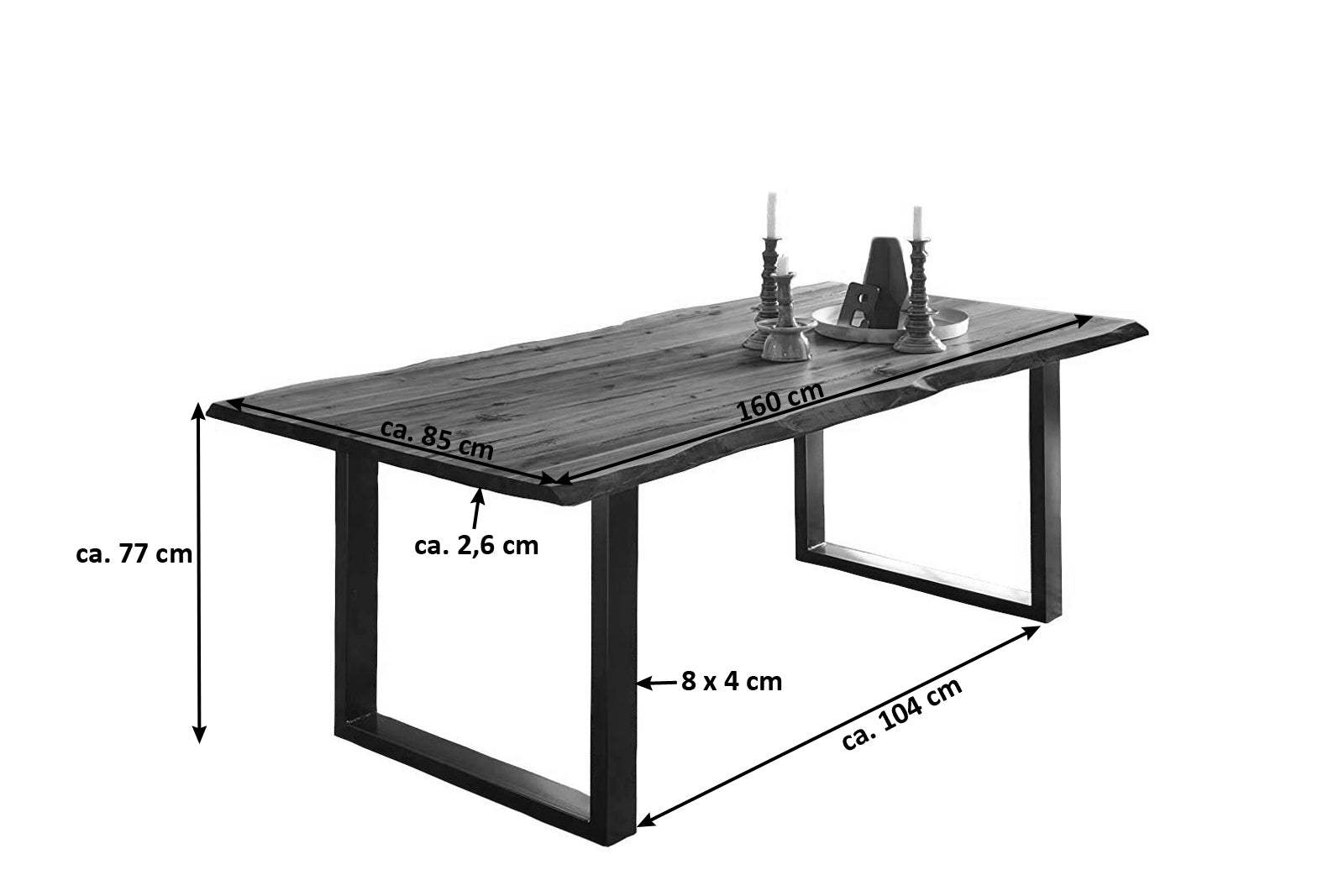 #naturfarben #160x85 #u-gestellschwarz