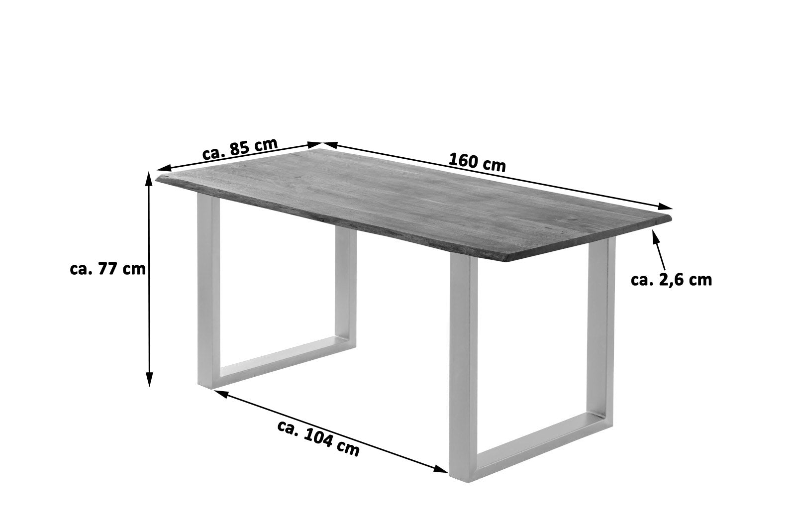 #stonefarben #160x85 #u-gestellsilber