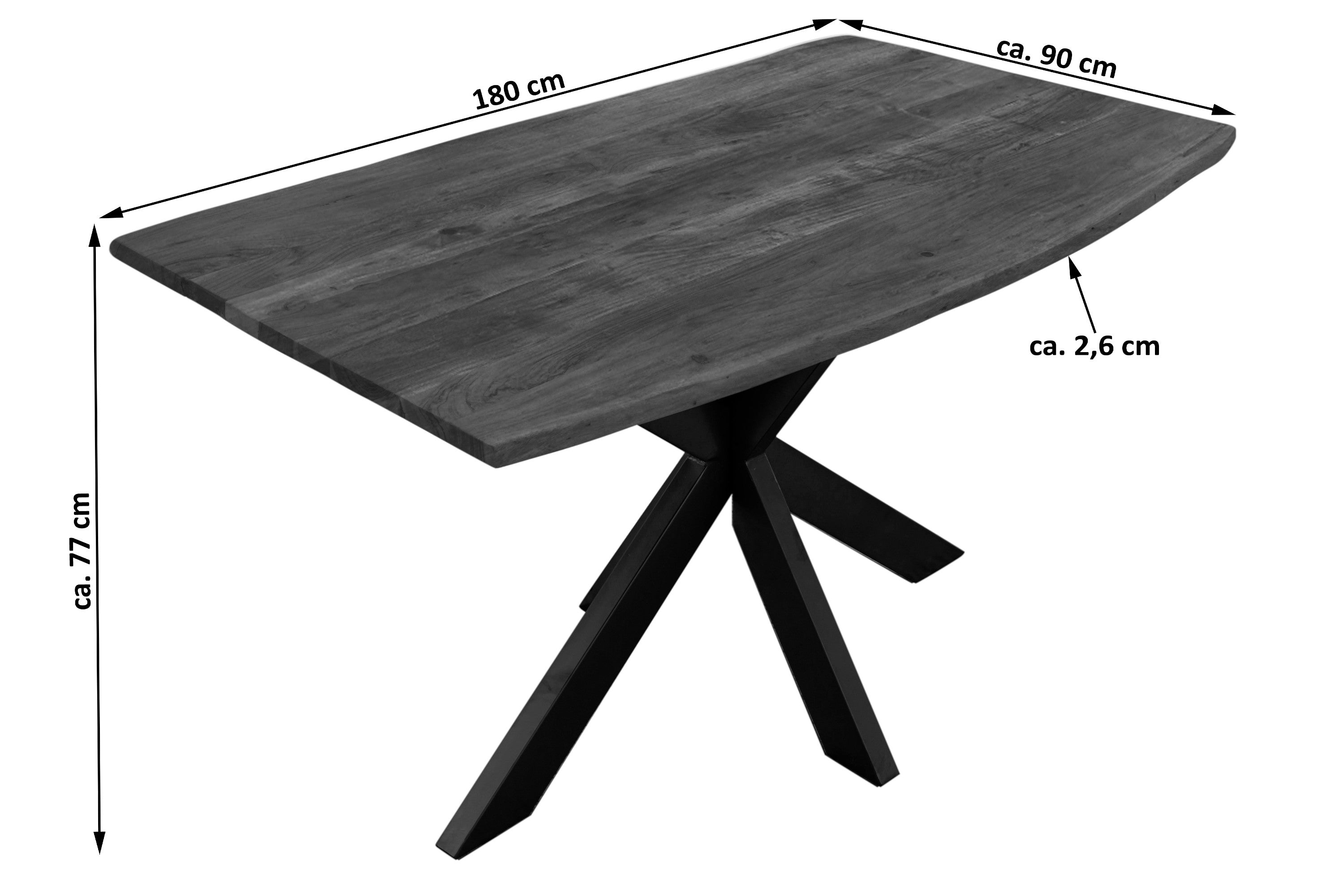 #nussbaumfarben #180x90 #spider-gestellschwarz
