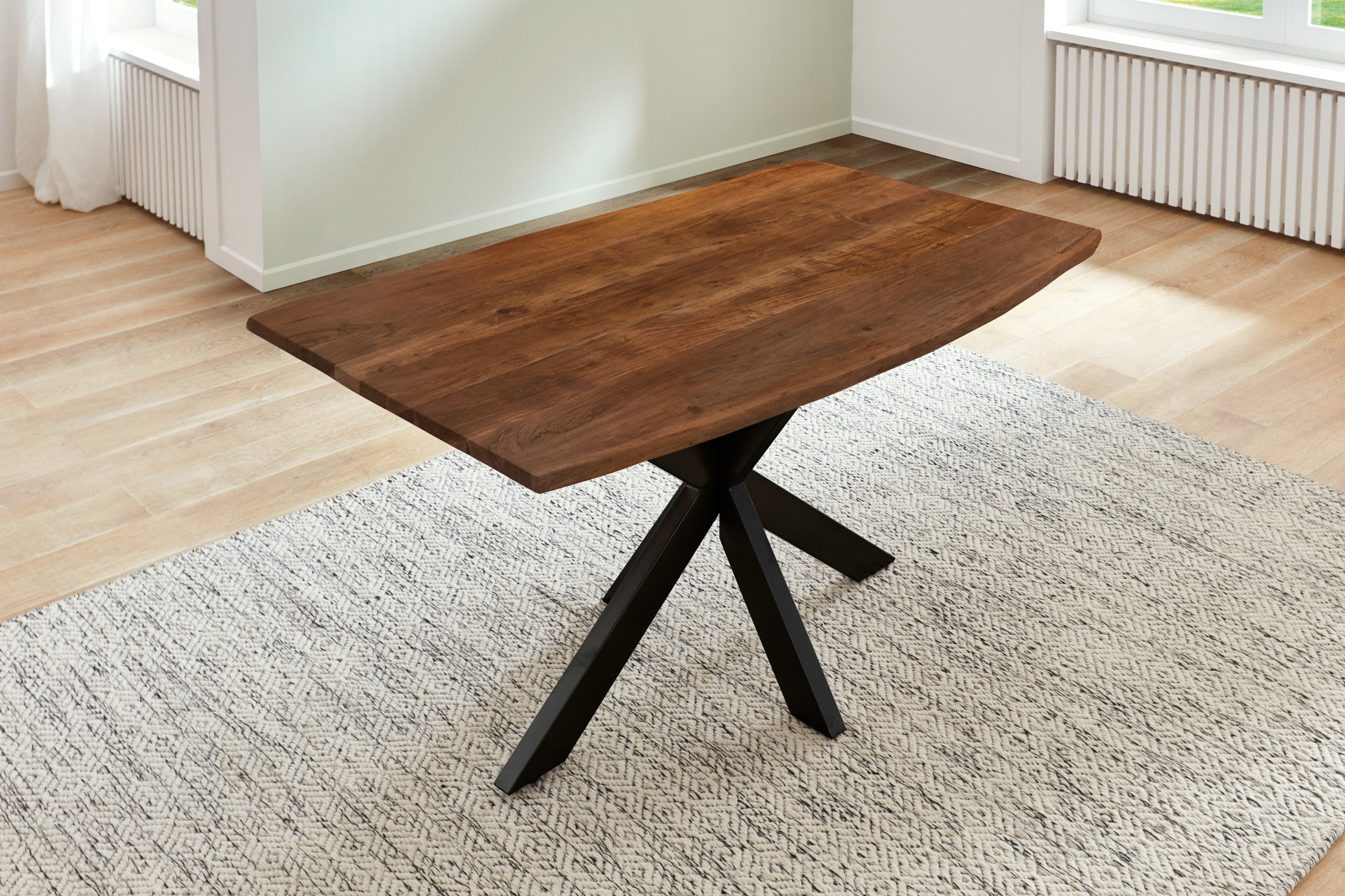 #nussbaumfarben #180x90 #spider-gestellschwarz
