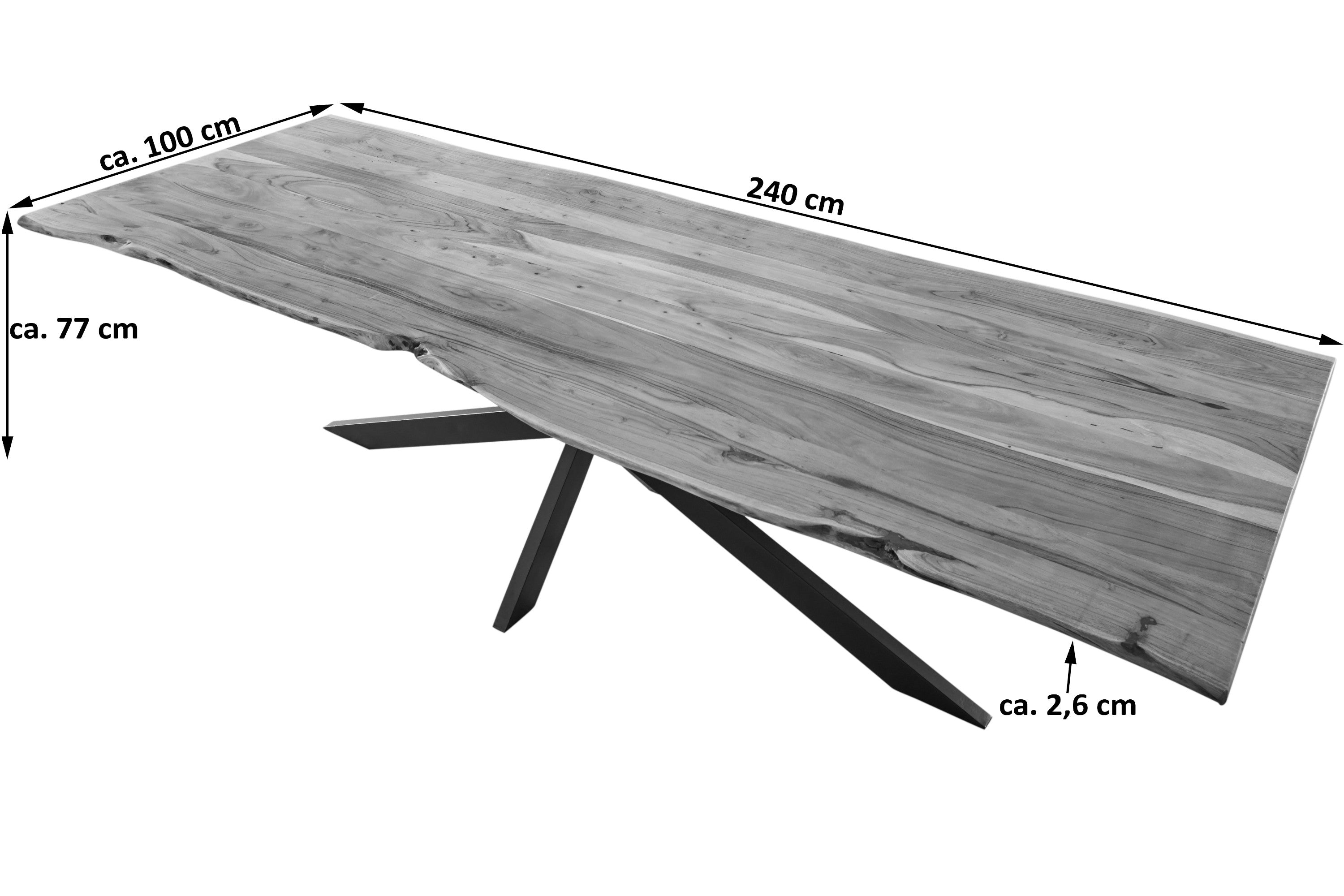 #naturfarben #240x100 #spider-gestellschwarz